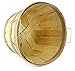 Wooden Half Bushel Baskets (2-Pack); Large Round Wood Farm Market Baskets for Decorating, Gardening, Fall Seasonal Displays (Natural, Tall)