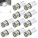 Aucan Super Bright 194 921 168 2825 W5W T10 Wedge 30-SMD 3014 Chipsets LED Replacement Bulbs for 12V Car Interior Dome Map Door Courtesy Trunk License Plate Lights Xenon White (pack of 10)