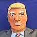 Donald Trump LATEX Mask, The Most Realistic & Best Look-alike, Plus Free USA Flag Bumper Sticker. Full-head Adult Size Orange (Suntanned)