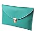 HDE Women's Envelope Clutch Purse Handbag (Turquoise)
