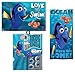 S.L. Home Fashions 15pc Disney Finding Nemo & Dory Shower Curtain Bath Towel Foam Mat Hooks Set