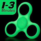LYNEC Fidget Spinner, Hand Spinner Bearing with Luminous Fluorescent Light Glow In The Dark, Ultra Durable High Speed for ADD, ADHD Anxiety Autism Boredom Stress Focus