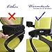 Memory Foam Arm Chair Pads-Polyester Fabric-High Density Arm Pillow-Universal office Chair Armrest Cover for home or office and wheel chair armrest - Extra Long Velcro Strap (2 Piece Set)-Warmtaste