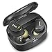True Wireless Bluetooth Earbuds with Superior Sound, Easy-Pairing, Black Earphones in-Ear with Charging Case, TWS Headphones with Built-in Microphones, Deep Bass for Sport, Workout, Gym, Running