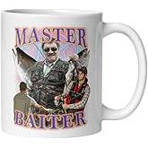 Master Baiter Mug - Ceramic Novelty gifts - Funny Gifts for Fishing Lovers or Men Him Dad Grandpa Fisherman Gift for Anglers- Fishing Gifts - 11 oz Coffee Mug White and black Tea Cup