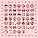 2020 Christmas Party Photo Booth DIY Props On A Stick Kit,Pack of 47 Pcs,Selfie Prop for New Year