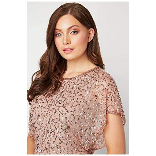 Roman Originals Women's Sequin Embellished Angel Sleeve Dress - Ladies  Glitter Sparkly Bodycon Knee Length Smart Special… - My Wedding Suppliers  Shop