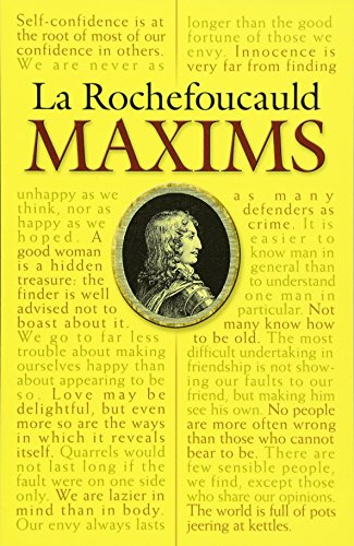 La Rochefoucauld Maxims (Dover Books on Literature & Drama) by La Rochefoucauld