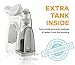 BIZOND Portable Garment Steamer for Clothes, Handheld - Home and Travel Accessories - Compact Mini Steamer Clothing, Fabric, Draperies, Shirt - Safe and Little Handy, Anti-Spill Steamer Iron - (Gray)