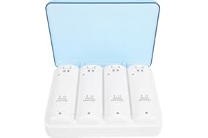 Yoidesu 4 in 1 Remote Battery Charging Station, Includes 4pcs 2800mAh Rechargeable NiMH Batteries and USB A to DC Cable, with