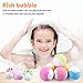 Bath Bombs for Kids with Surprise Inside, 6 XXL Spa Bath Fizz Balls Kit Rich in Organic & Natural Essential Oil,Great Gift Box for Boys & Girls-Natural and Safe For Kids by MOICO