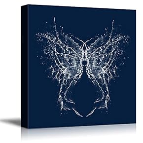 signwin Canvas Wall Art Dynamic Water Splash Butterfly...