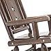 Wood Outdoor Vintage Rocking Chair Rustic Porch Rocker Heavy Duty Big Log Accent Chair Wooden Patio XL Lawn Chairs Oversize Furniture for Adult