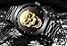 Creative 3D Skull Men's Watch Cool Stainless Steel Big Dial Vintage Boy Quartz Military Wristwatch (Gold 3D Skull)