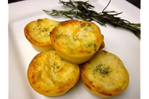 APPETIZERSUSA Order Bulk Wild Salmon and Asparagus Tip Quiche - Gourmet Frozen Seafood Appetizers (Set of 4 Trays)