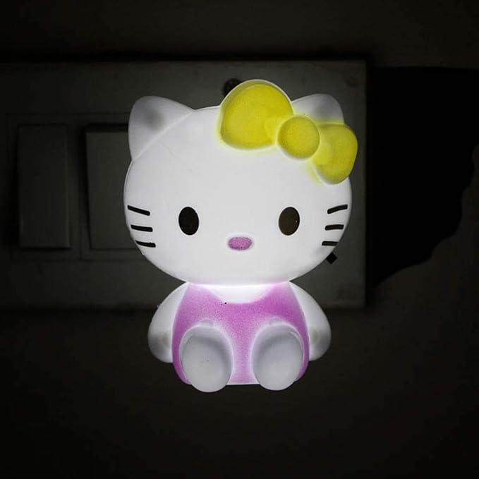 Tootpado LED Night Lamp Plug-in Wall Hello Kitty - Pink (7ELE78)