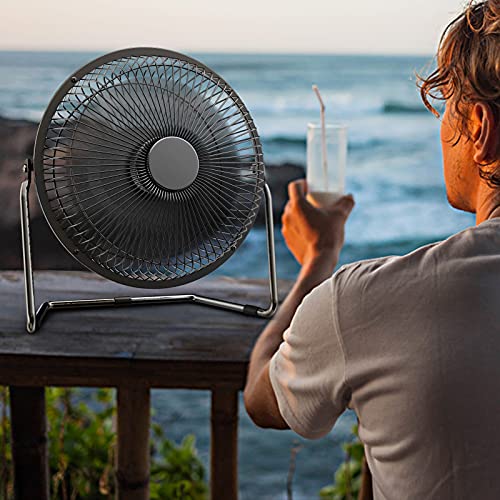 EasyAcc Battery Powered Fan, 9 Inch USB Desk Fan 5200 Capacity 16 Hours Powerful Airflow Portable Fan Wood Stove Fan 4 Speeds Cooling Silent Fireplace Fan for Home Office Outdoor Tent Camping - Image 6