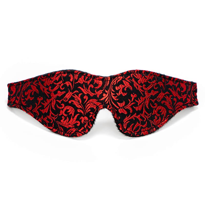 NIhtian Satin Eye Mask, Soft Comfortable Silk Sleeping Cover Blindfold Tie for Valentine's Day Gift, Sleep Blindfold for Adults Play (RED)