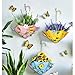 Juegoal 3 Pack Metal Umbrella Hanging Planter Wall Decor, Inspirational Plant Hanger Wall Art Indoor Outdoor for Home Bedroom Living Room Office Garden, 12.6 Inchesthumb 1