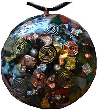 Ultimate Crystal Mix -Powerful Orgone Pendant - Amethyst, Emerald,Jade, Rose Quartz, Angelite &amp; MORE!