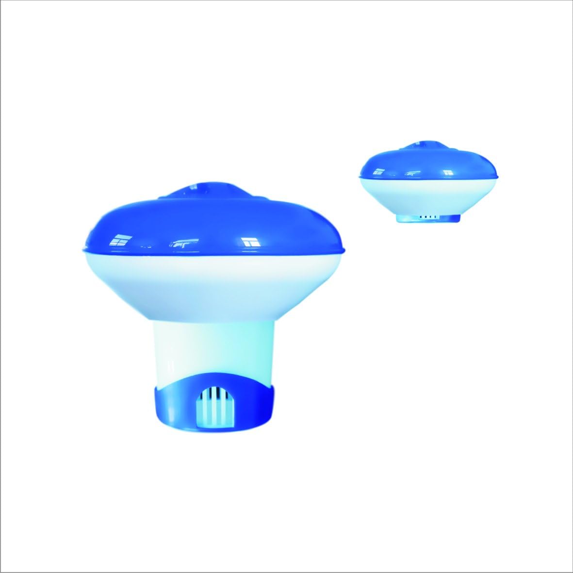 well2wellness® Chlordosierer Chlor Dosierschwimmer klein für 20g Chlortabletten mit ausziehbarem Dosierfuß (022952)