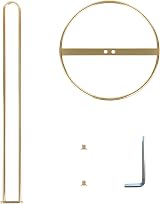 OBODING Gold Free Standing Toilet Roll Holder 3 Rolls Sturdy Rust-Resistant view 6