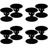 8 Sets Replacement Rivets for Beach Shoe Replacement Button Replacement Parts Compatible for Clog Beach Shoe Strap Repair (Black)