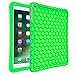 Fintie Case for iPad 9.7 2018 2017 / iPad Air 2 / iPad Air - [Honey Comb Series] Light Weight Anti Slip Kids Friendly Shock Proof Silicone Protective Cover for iPad 6th / 5th Gen, Green