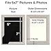 Icona Bay 5x7 Picture Frames Set of 6 (5 x 7, Heritage Gray Wood Finish), Picture Frame Set for Wall Hang or Table Top, Cherished Memories Collection