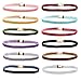 MILAKOO Velvet Choker Necklace Set For Women Gothic Tattoo Lace Black Chokers 12 PCS