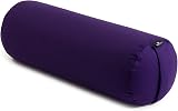 Yoga Studio Lotus Yoga Bolster Cushion | Organic Buckwheat | Purple view 2