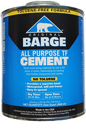 Original Barge All-Purpose Cement by Quabaug Corp TF Toluene-Free -1 Quart- by Barge Cement