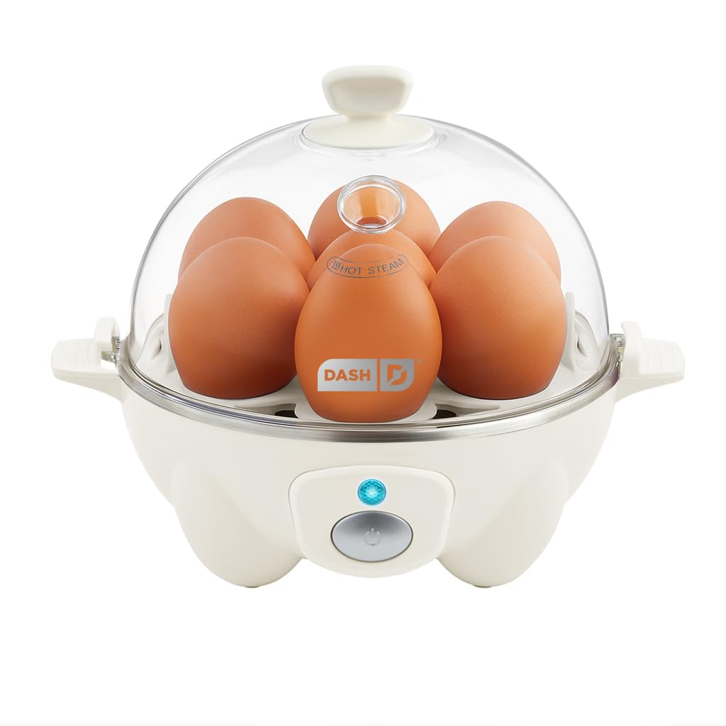 Photo 1 of Dash Rapid Egg Cooker - Boiler, Poacher & Steamer - Includes Measuring & Recipe Guide - Dishwasher Safe - BPA Free - Holds 7 Eggs, Cream
