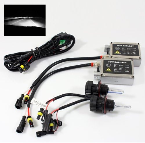06-09 Hummer H3 H13 35W Bi-Xenon Hi-Low HID (High Intensity Discharge) Conversion Kit for Headlights - 6000K Pure White