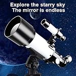 51EV5YVUuVL. SS150 CreazyDog-Astronomy-400mmf57-Telescope-for-Kids-Adults-70mm-Refractor-with-Finder-Scope-Tripod-to-Observe-Moon-and-Planet