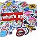 Jasion Stickers 200-Pcs PVC Mixed Decals Waterproof Anti-Sunlight DIY Ideals for Water Bottles Cars Motorbikes Portable Luggages Phone Ipad Laptops