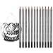 Professional Drawing Sketching Pencil Set - 12 Pieces Drawing Pencils 10B, 8B, 6B, 5B, 4B, 3B, 2B, B, HB, 2H, 4H, 6H Graphite Pencils for Beginners & Pro Artists primary