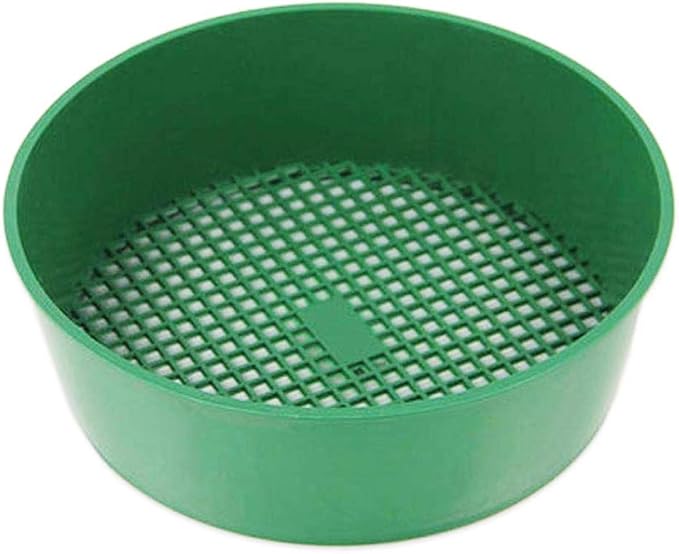 RetroFun Garden Soil Sieve Handheld Soil Stone Mesh Plastic Garden