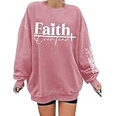 UNIQUEONE Christian Sweatshirt Women Faith Shirts: Jesus Sweatshirt Christian Religious Crewneck Long Sleeve Pullover Tops