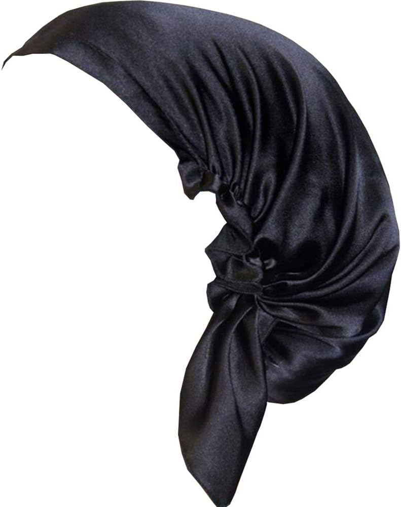 October Elf Women Sleep Cap 100% Mulberry Silk Night Cap Head Cover (G)