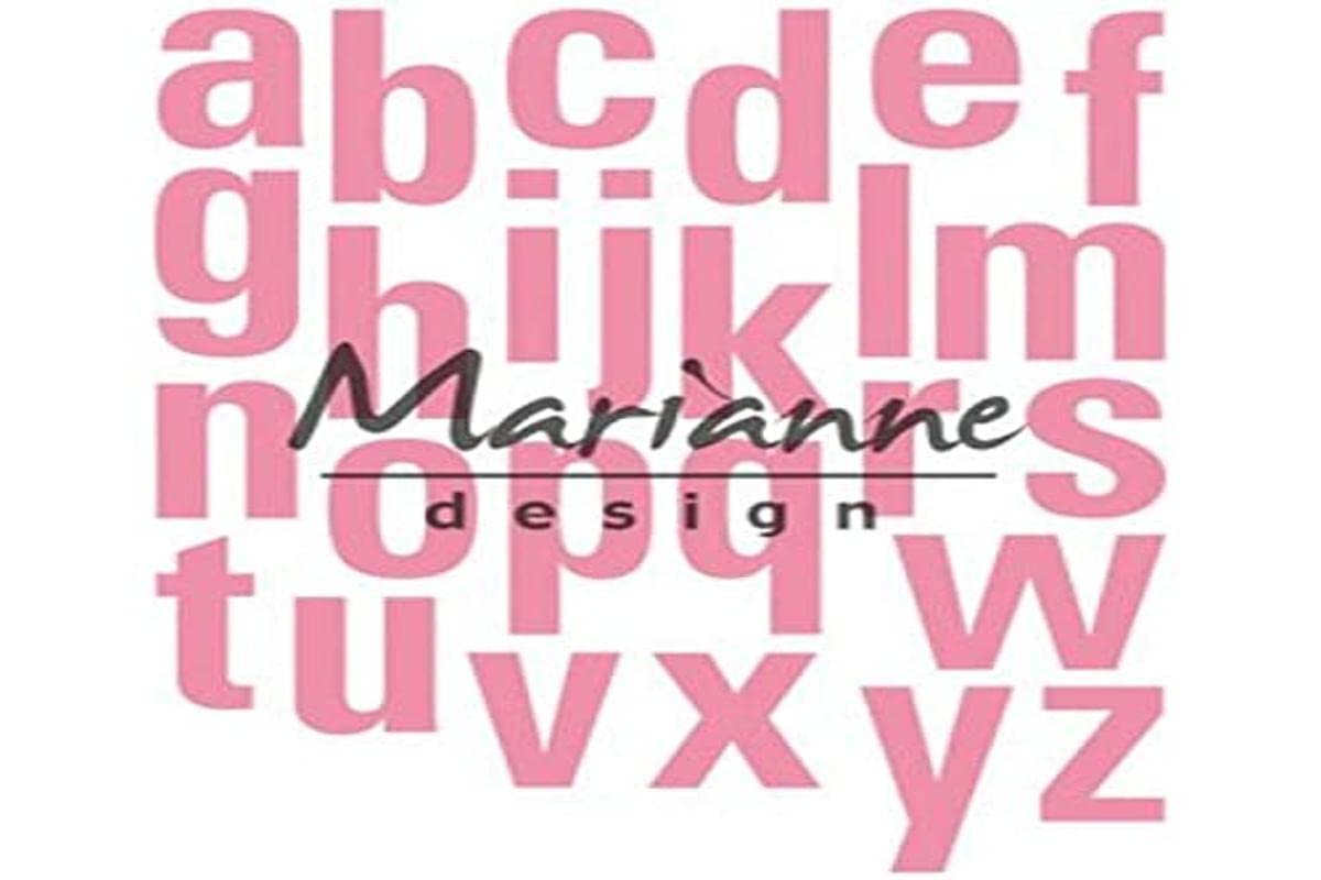 Marianne Design Collectables Alfabet XXL Die, Metal, Pink, 23 x 15.4 x 0.2 cm