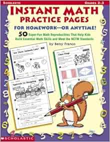 Instant math practice pages for homework or anytime picture