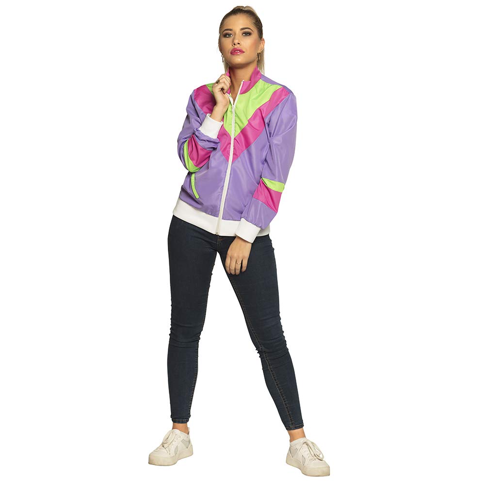 BOLAND BV Women's Trainingsjacke Retro Frau Adult Sized Costumes Not Applicable, Mehrfarbig, L