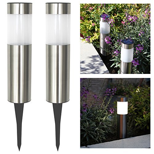 Frostfire solar post lights (set of 2)