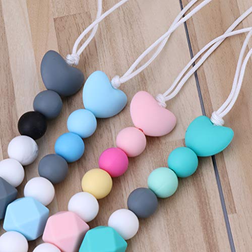 image for Dabixx Silicone Pacifier Chain Food Grade Silicone Teether Pacifier Ch