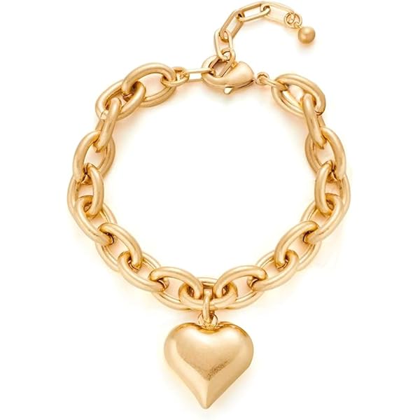 ❤KSY24☆☆☆さま❤2025年Bracelet❤❤❤❤✨️ Amazon.com: Lauren-Spencer Personalized Heart Charm Bracelet for