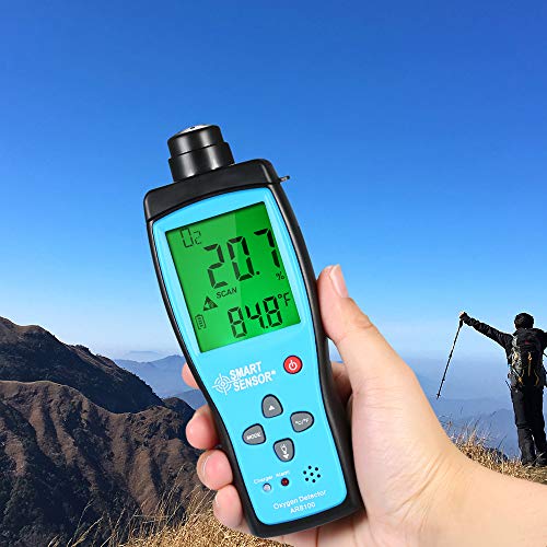 Oxygen Meter, KKmoon Oxygen Meter Digital Portable Automotive O2 Gas Tester Monitor Detector Handheld Oxygen Meter - Thumbnail 5