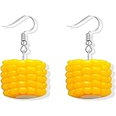 Candy Corn Earrings for Women - Thanksgiving Dangle Earrings, Funny Pumpkin Earrings, Autumn Holiday Jewelry Costumes