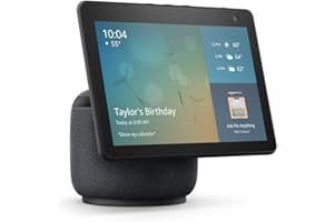 Echo Show 10 (3rd Gen) | HD smart display with motion and Alexa | Charcoal