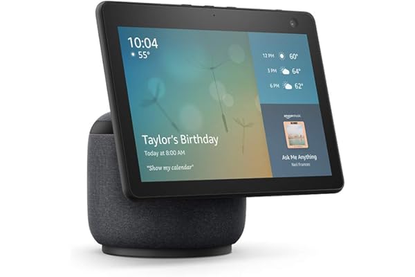 Amazon Echo Show 10 (3rd Gen) | HD smart display with premium sound, motion and Alexa | Charcoal
